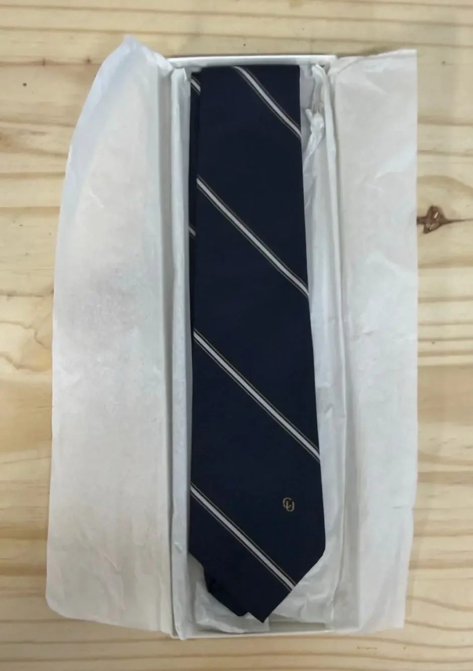 Vintage Stratton-Crooke Clarion University Tie Poly-Silk NEW Alumini Made in USA